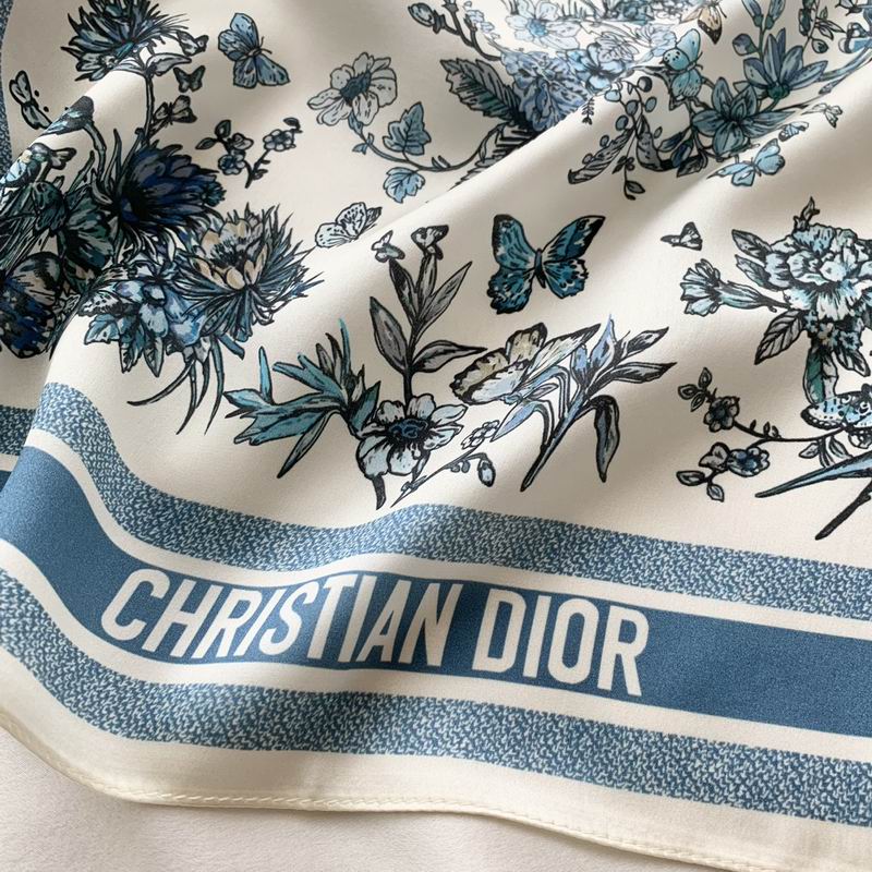 Dior silk scarf 50X50cm E23 (4)